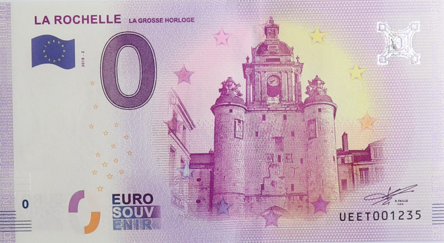 0 Euro - La Rochelle - Francja - 2018
