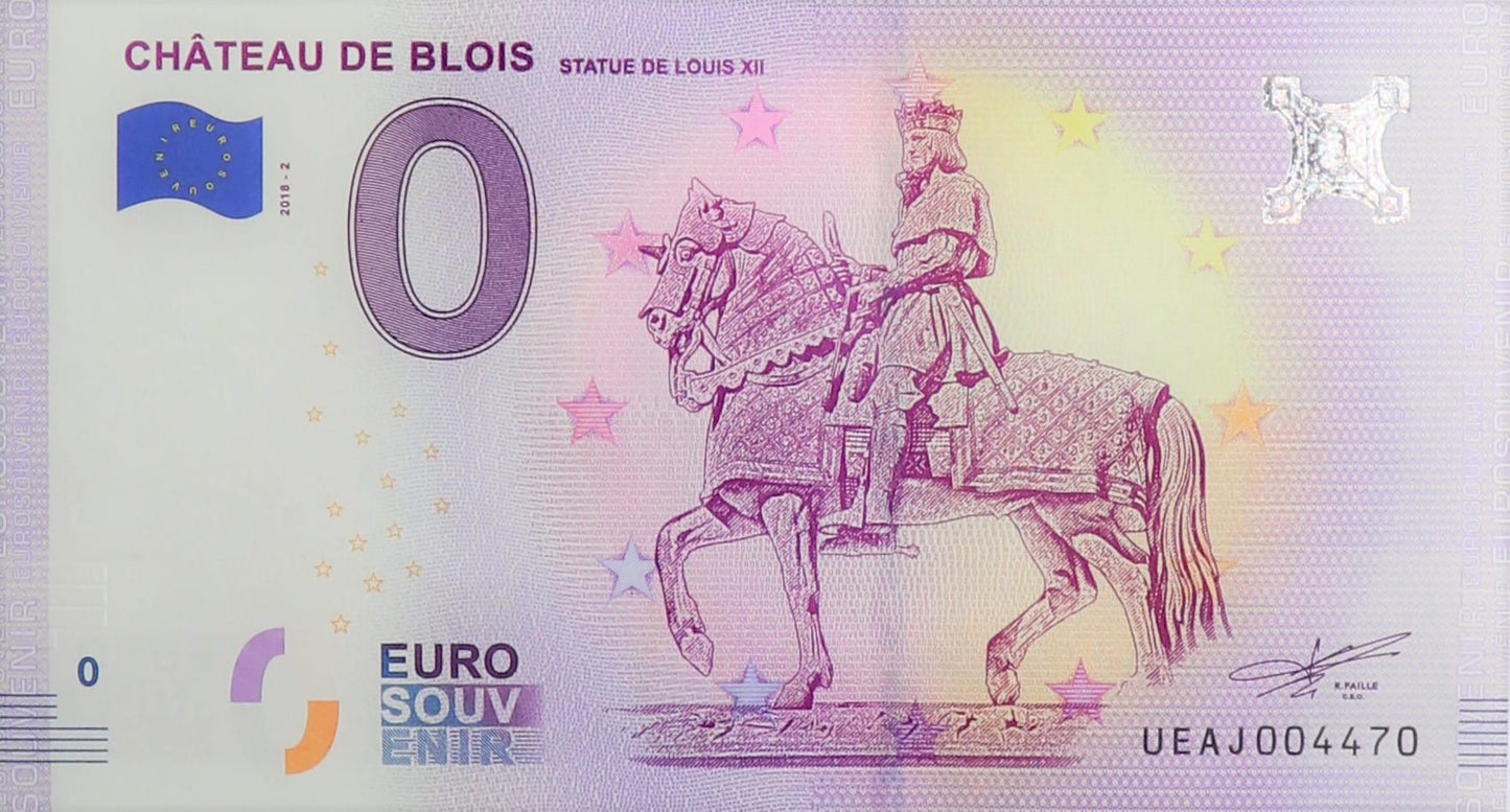 0 Euro - Chateau De Blois - Francja - 2018