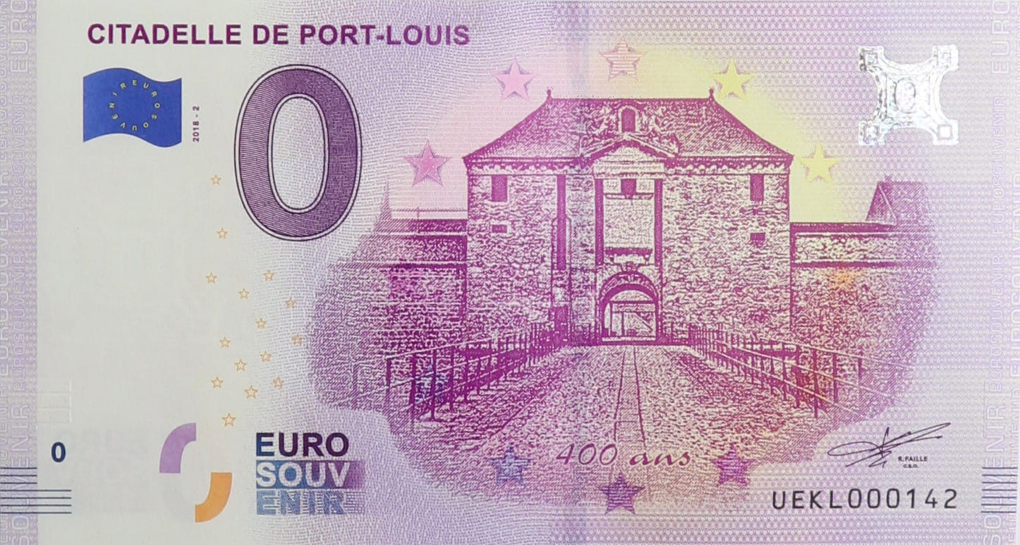 0 Euro - Citadelle De Port-Louis - Francja - 2018