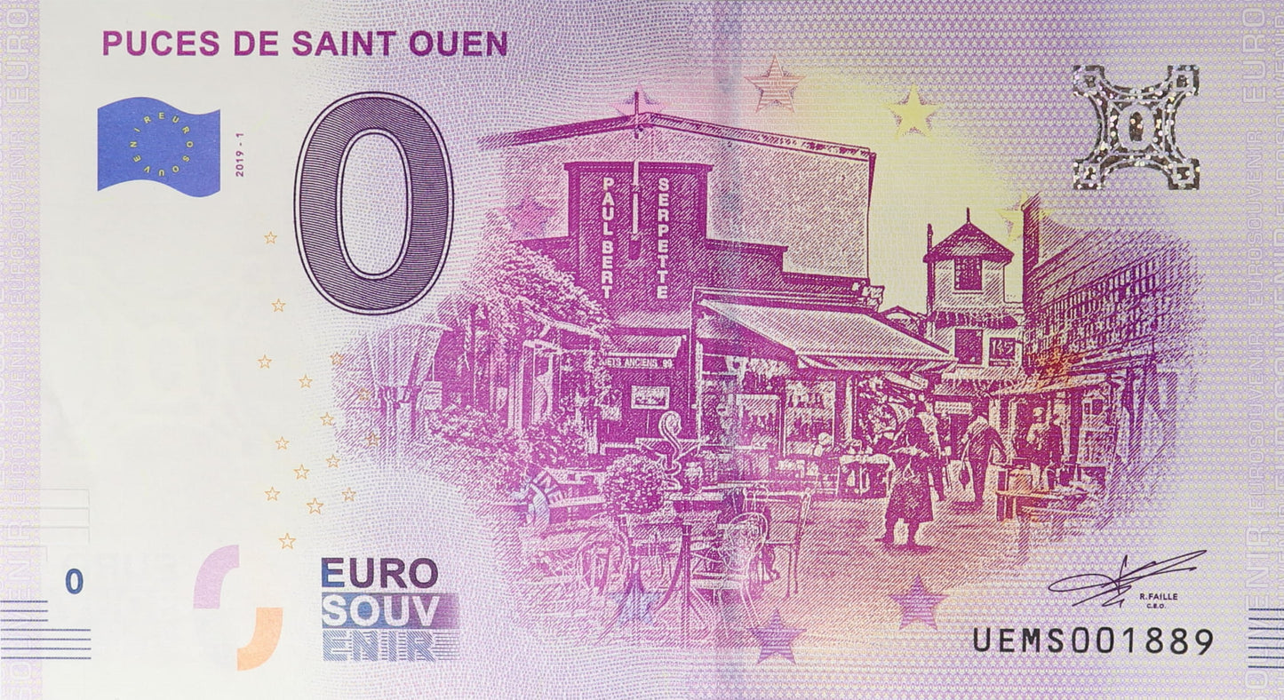 0 Euro - Puces De Saint Ouen - Francja - 2019