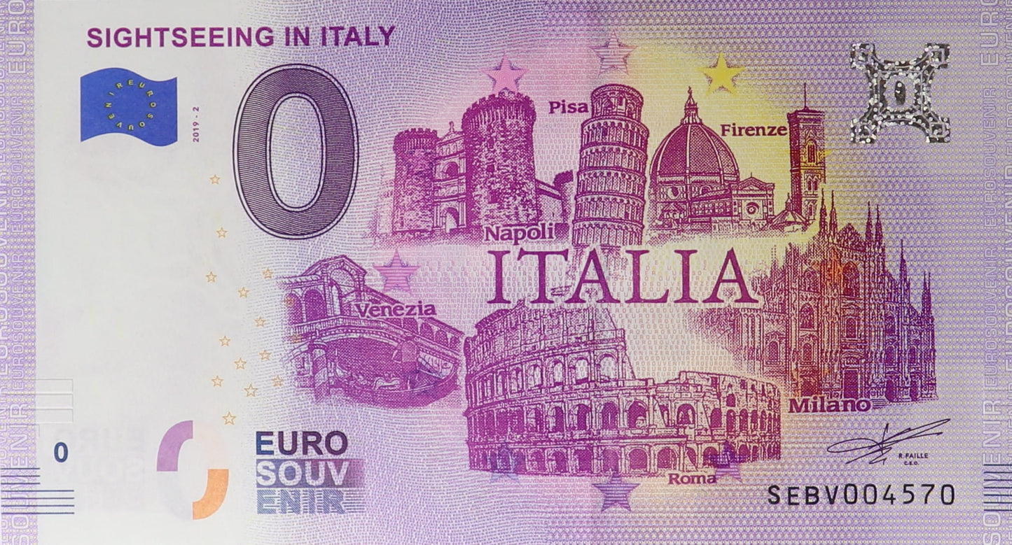 0 Euro - Sightseeing In Italy Italia - Włochy - 2019