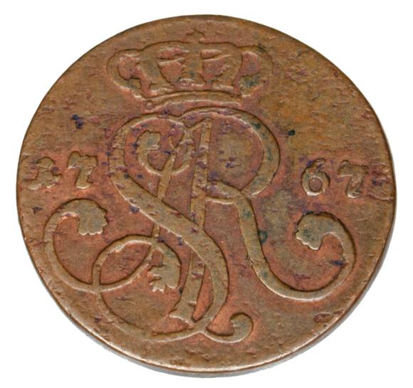 Grosz 1767 Stanisław August Poniatowski Polska Kraków