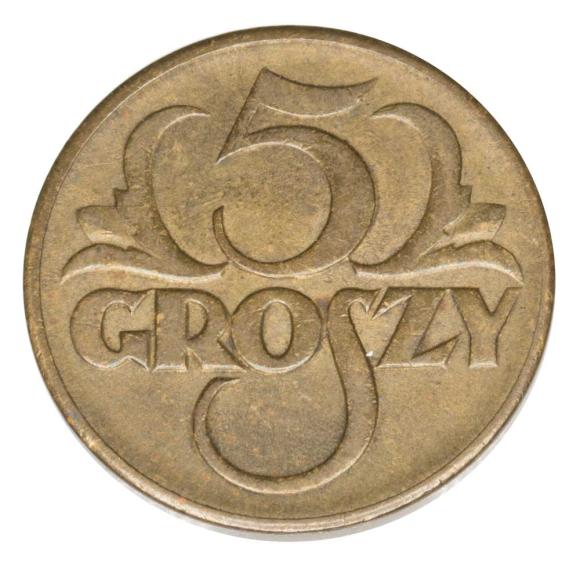 5 groszy 1923 II RP Warszawa