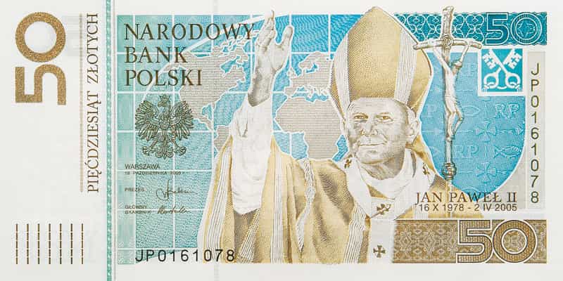 50 zł Jan Paweł II - banknot kolekcjonerski