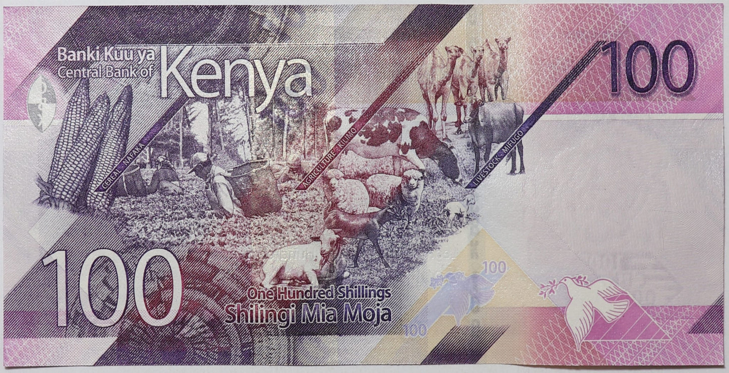 100 Szylingów - Kenia - 2019 rok