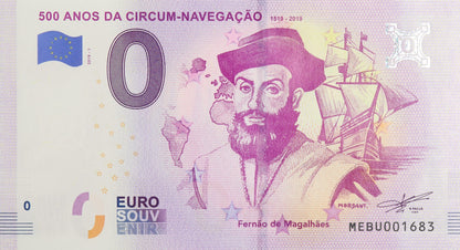 0 Euro - 500 Anos Da Circum-Navegacao - Portugalia - 2019