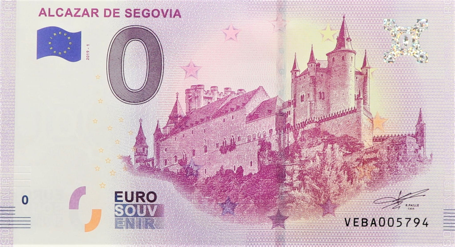 0 Euro - Alcazar De Segovia - Hiszpania - 2019