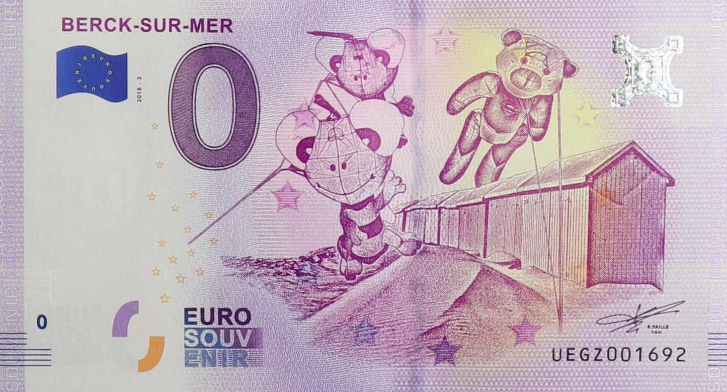 0 Euro - Berck Sur Mer  - Francja - 2018