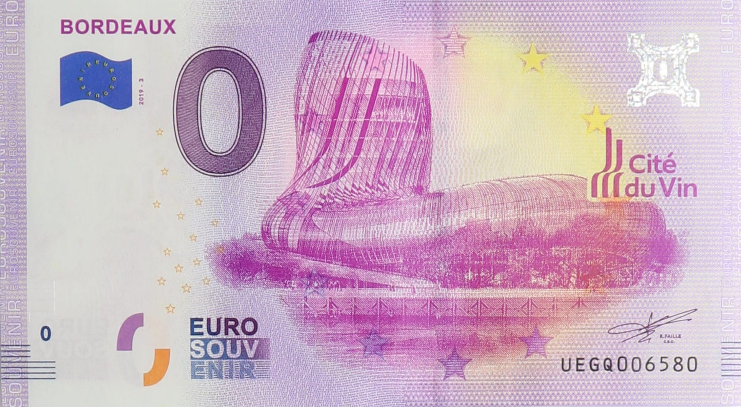 0 Euro - Bordeaux - Francja - 2019