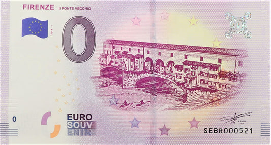 0 Euro - Firenze - Włochy - 2019