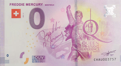 0 Euro - Freddie Mercury - Szwajcaria - 2019