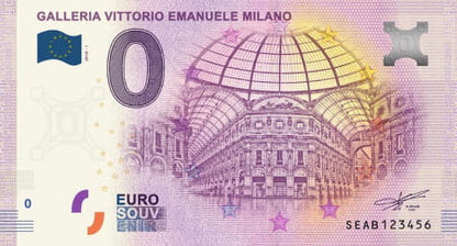 0 Euro - Galleria Vittorio Emanuele - Włochy - 2018
