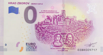 0 Euro - Hrad Zborov - Słowacja 2019
