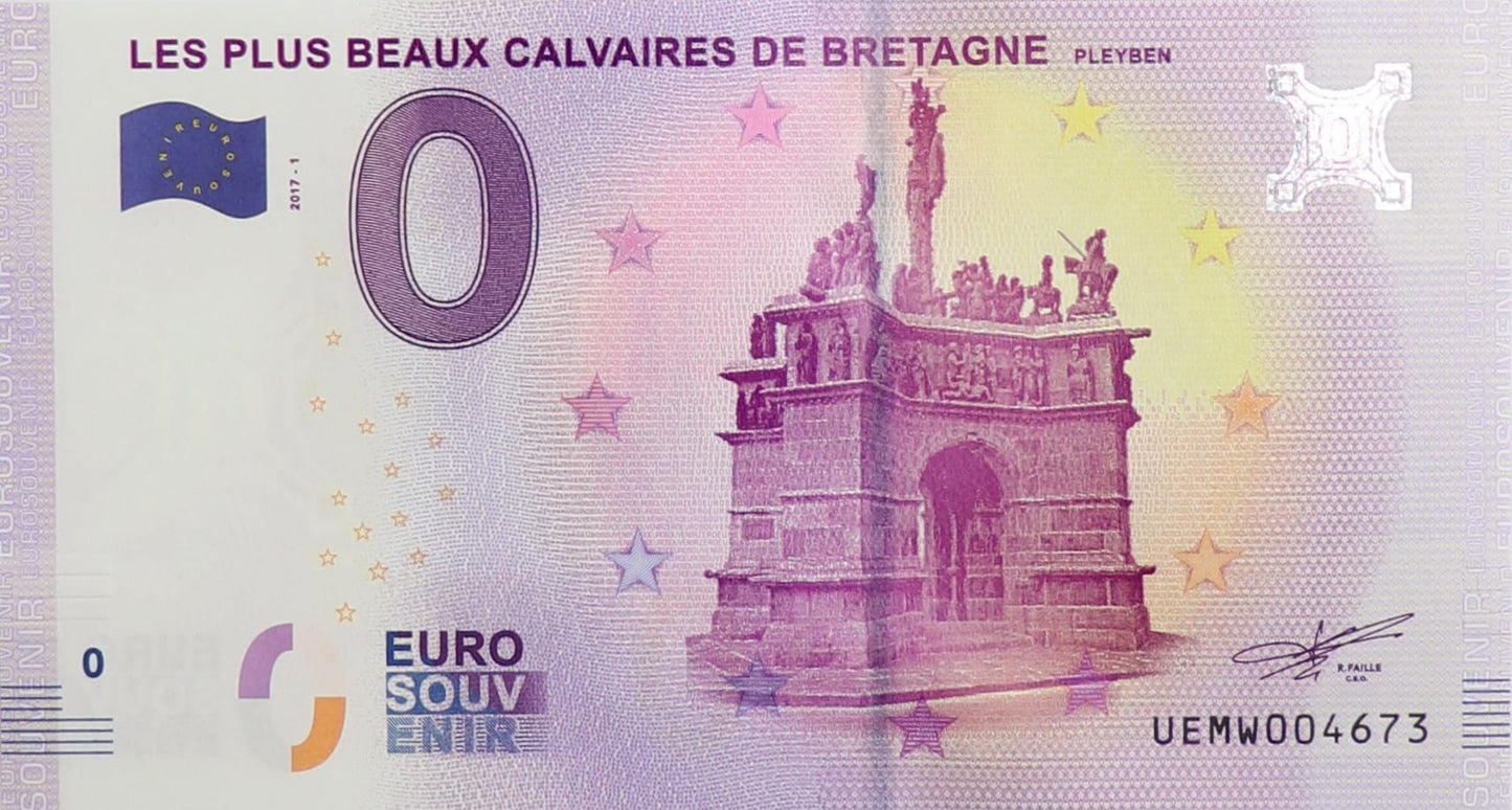 0 Euro - Les Plus Beaux Calvaires De Bretagne - Francja - 2017