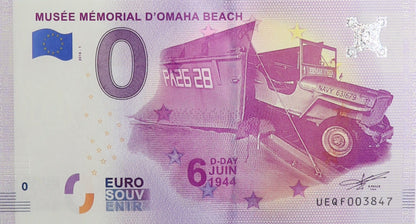 0 Euro - Musee Memorial D'omaha Beach  - Francja - 2018