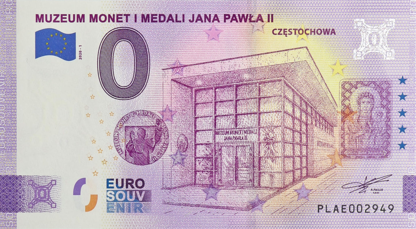0 Euro - Muzeum Monet I Medali Jana Pawła II - Polska - 2020