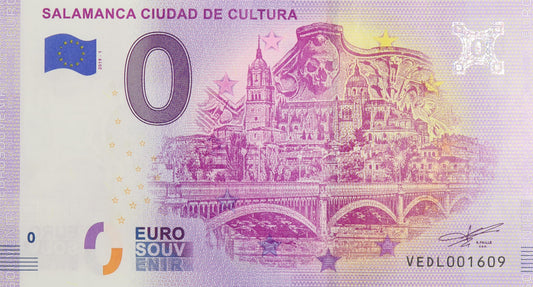 0 Euro - Salamanca Ciudad De Cultura - Hiszpania - 2019