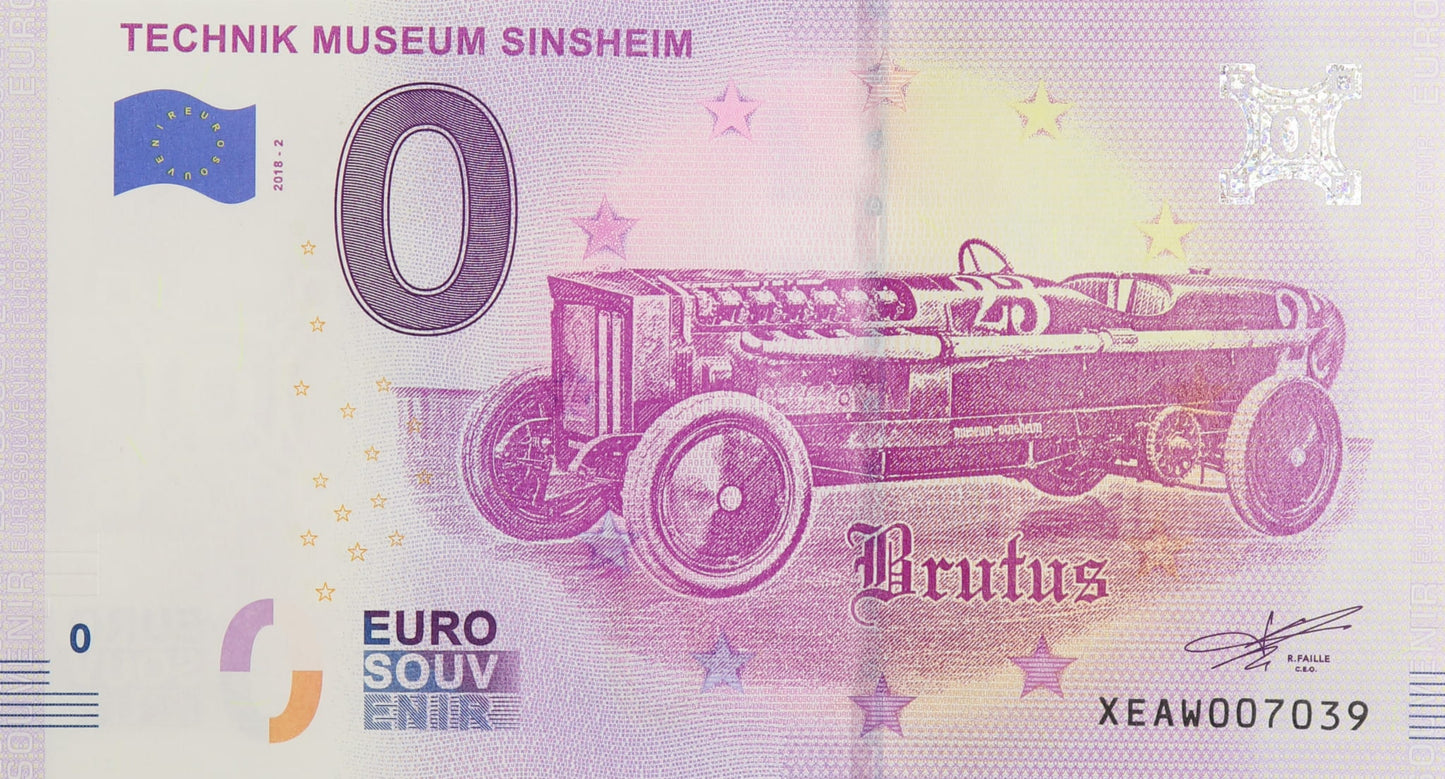 0 Euro - Technik Museum Sinsheim - Niemcy - 2018