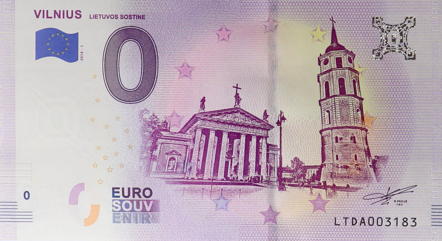 0 Euro - Vilnius - Litwa - 2018