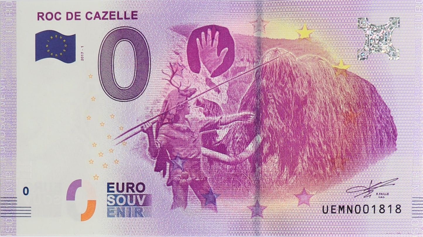 0 Euro- Roc De Cazelle- Francja - 2017