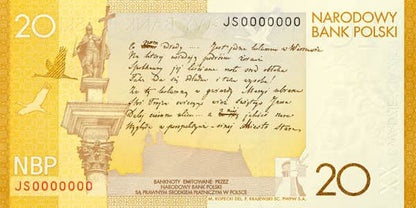 20 zł Juliusz Słowacki - banknot kolekcjonerski