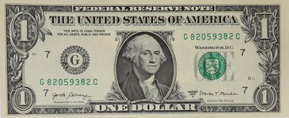 1 Dolar - USA - 2017 rok - Seria G