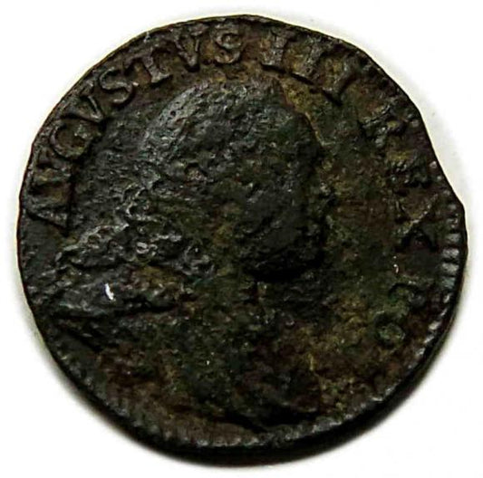 Szeląg 1749 August III Drezno