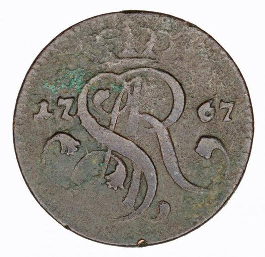 Grosz 1767 Stanisław August Poniatowski Kraków