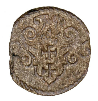 Denar 1596 Zygmunt III Waza Gdańsk