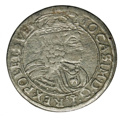 Szóstak 1662 Jan Kazimierz Lwów