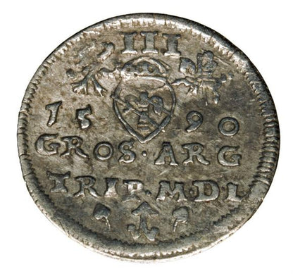 Trojak 1590 Zygmunt III Waza Wilno