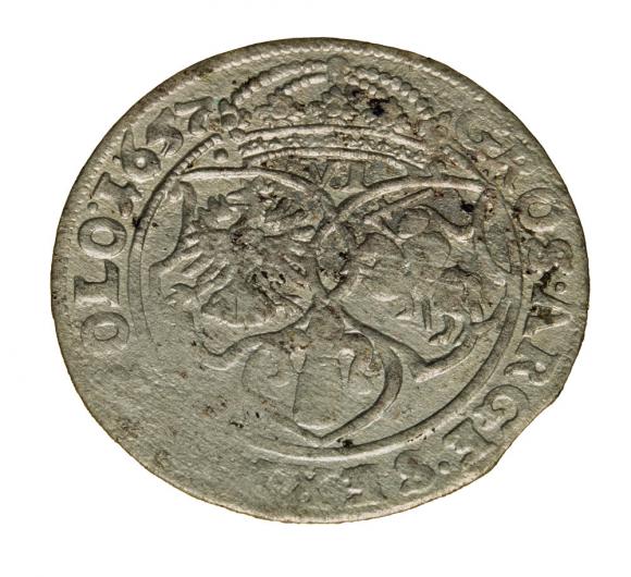 Szóstak 1657 Jan Kazimierz Polska Kraków