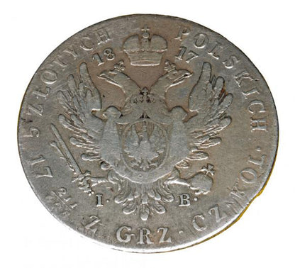 5 złotych 1817 Aleksander I Romanow Królestwo Polskie Warszawa