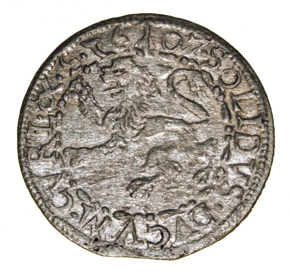 Szeląg 1607 Fryderyk i Wilhelm Kettler Księstwo Kurlandzkie Mitawa