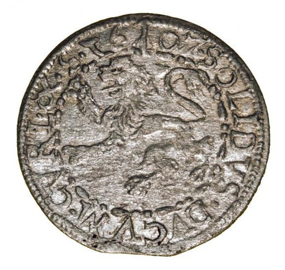 Szeląg 1607 Fryderyk i Wilhelm Kettler Księstwo Kurlandzkie Mitawa