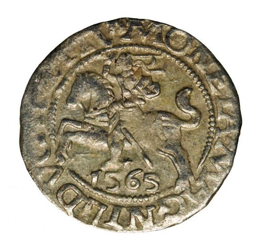 Półgrosz 1565 Zygmunt II August Litwa Wilno