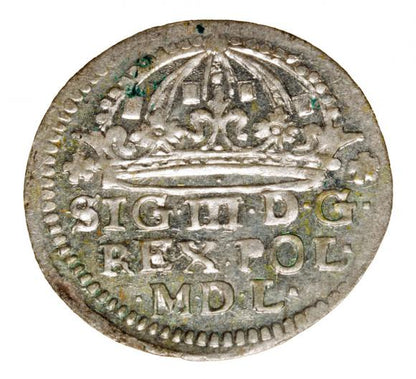 Grosz 1609 Zygmunt III Waza Polska Kraków