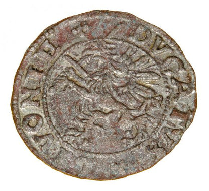 Szeląg 1572 Jan Hieronim Chodkiewicz Inflanty Dahlen