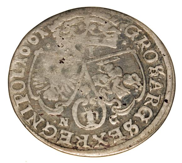 Szóstak 1661 Jan Kazimierz Polska Poznań