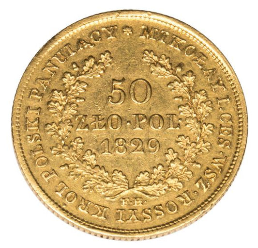 50 złotych 1829 Aleksander I Królestwo Polskie Warszawa
