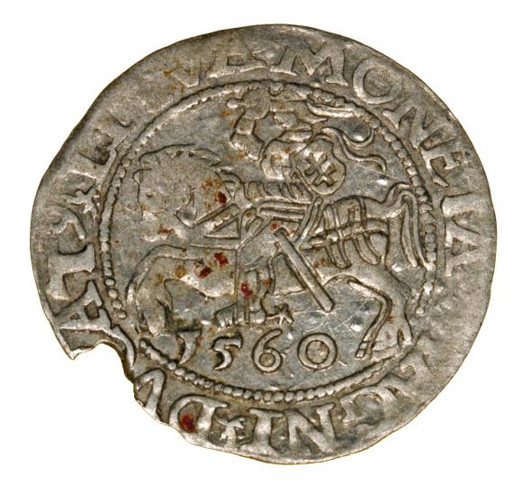 Półgrosz 1560 Zygmunt II August Litwa Wilno