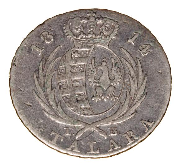 1/6 talara 1814 Fryderyk August Księstwo Warszawskie Warszawa