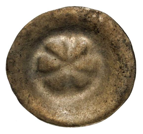 Brakteat Polska gwiazda koło kwiat