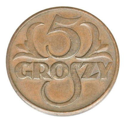 5 groszy 1938 II RP Warszawa