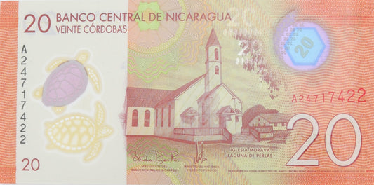 20 Cordobas - Nikaragua - 2014 rok