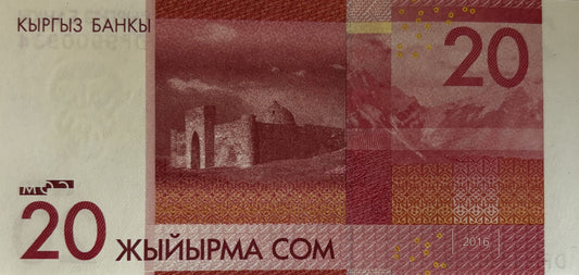 20 Som - Kirgistan - 2016 rok