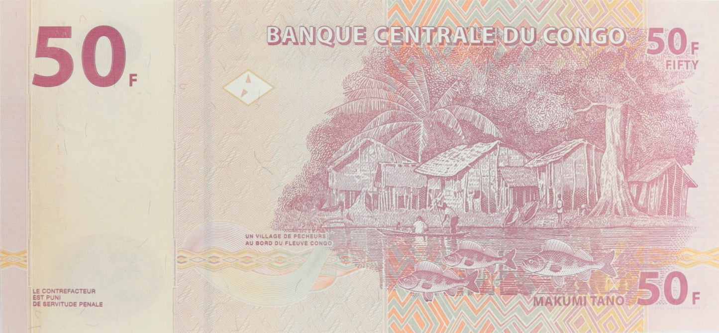 50 Franków - Kongo - 2013 rok