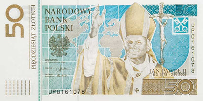 50 zł Jan Paweł II - banknot kolekcjonerski
