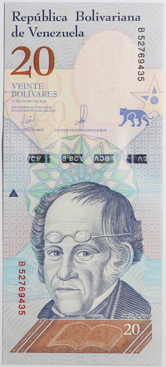 20 Boliwarów soberano - Wenezuela - 2018 rok