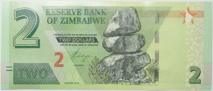 2 Dolary - Zimbabwe - 2019 rok